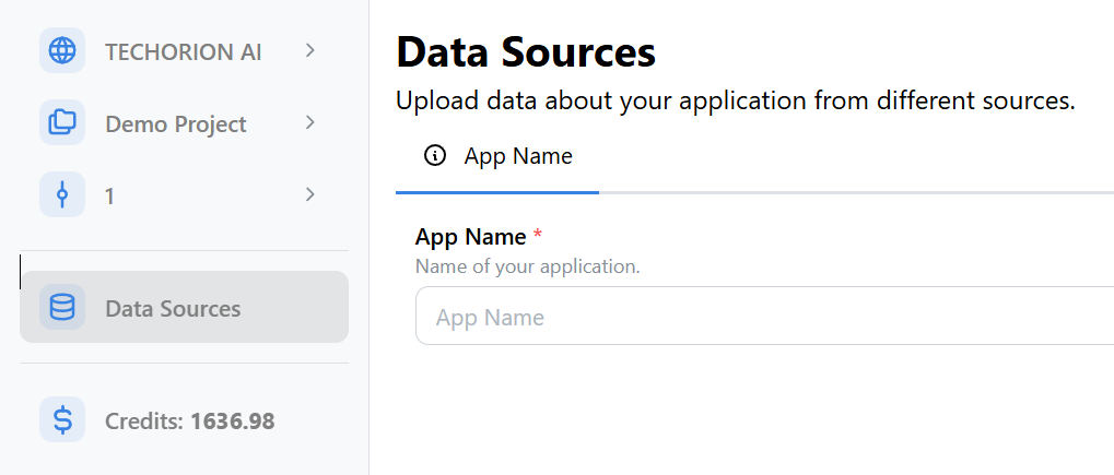 Data Sources Page