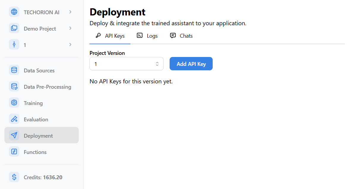 Deployment Page