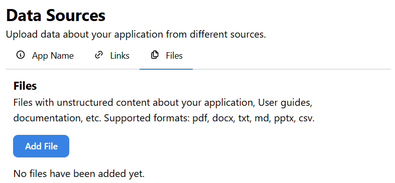 Files Tab