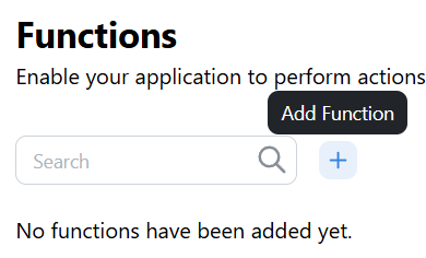 Add Function Button