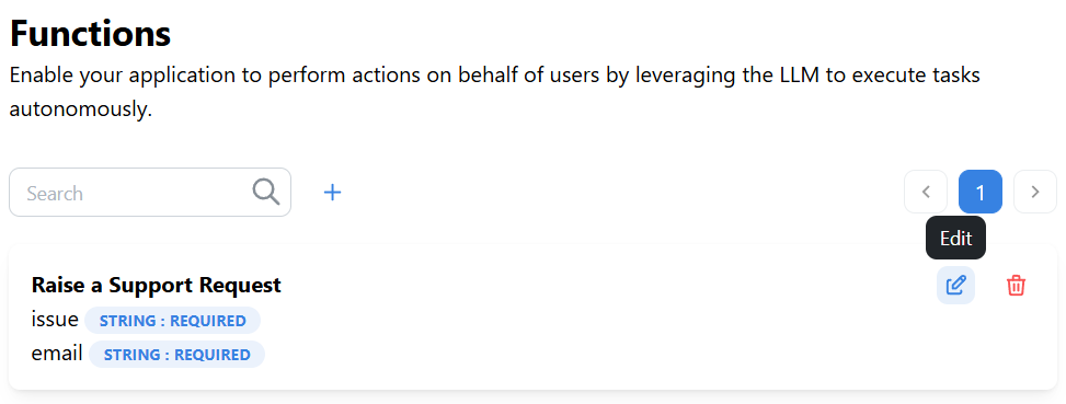 Edit Function Button