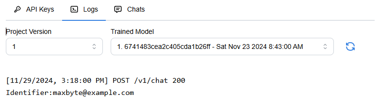 Logs Tab