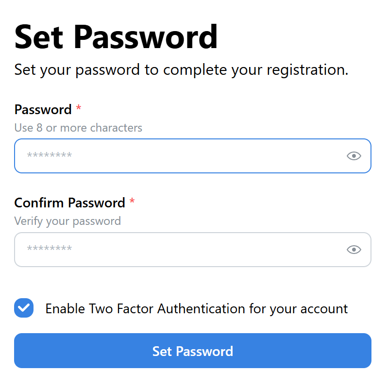 Navigable AI Password Page