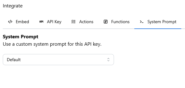 System Prompt Tab