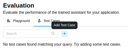 Add Test Case Button