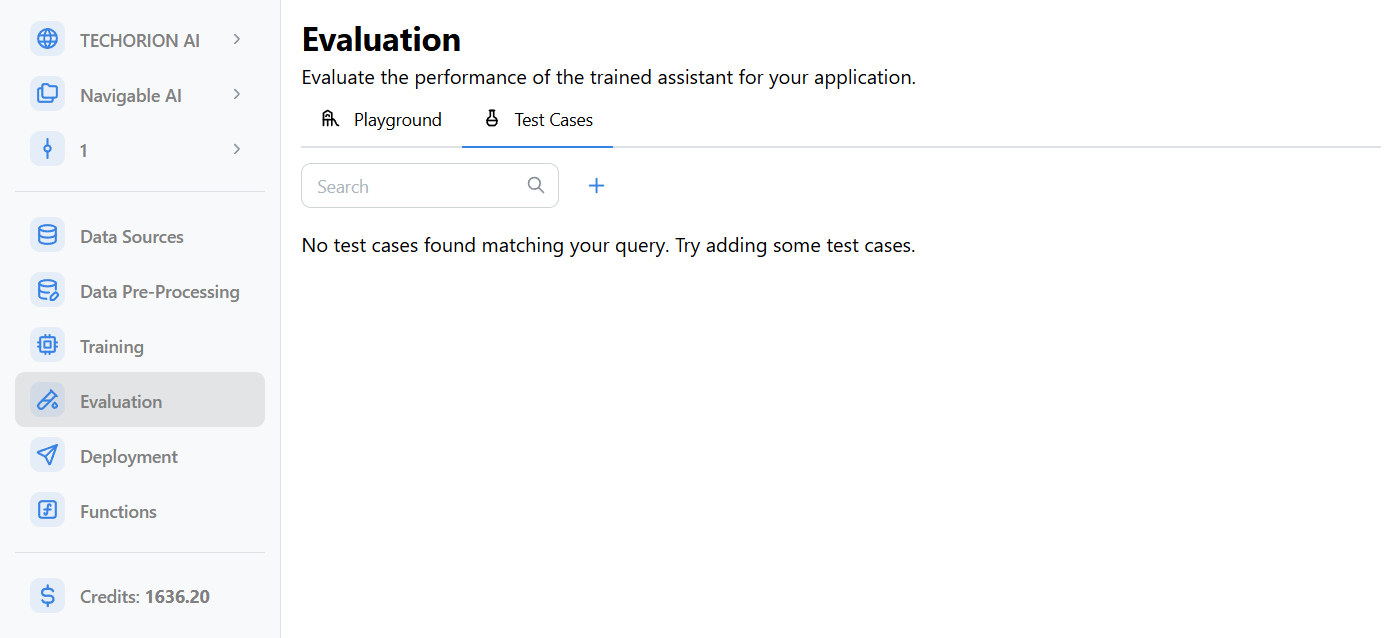 Test Cases Tab