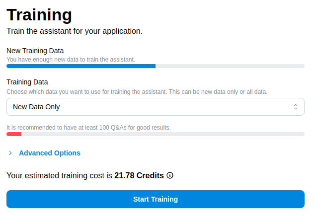 Training Form